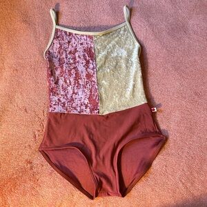 YUMIKO Kayoko Ballet Leotard with Crushed Velvet